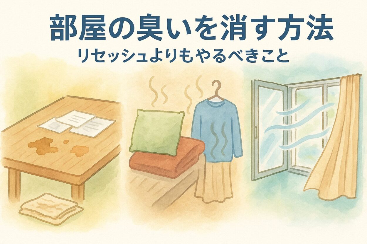 【保存版】部屋の臭いを消す方法 リセッシュよりもやるべきこと