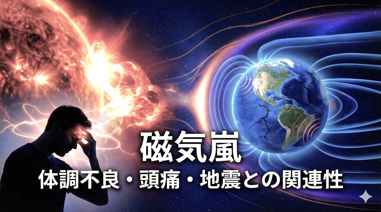 磁気嵐の影響とは？体調不良や頭痛、太陽フレアや地震との関係をわかりやすく解説