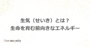 生気（せいき）とは？生命を育む穏やかで安定したエネルギー